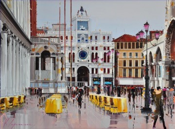 Kal Gajoum Plaza de San Marcos Venecia Pinturas al óleo